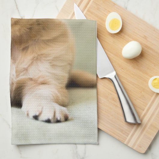 Kutest Baby Animals | Golden Retriever Puppy Theedoek (Quarter Fold)