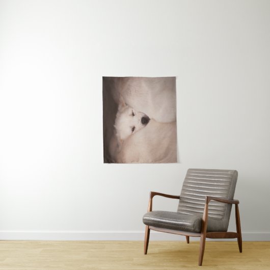 Kutest Baby Animals | Golden Retriever Snuggle Wandkleed (In situ)