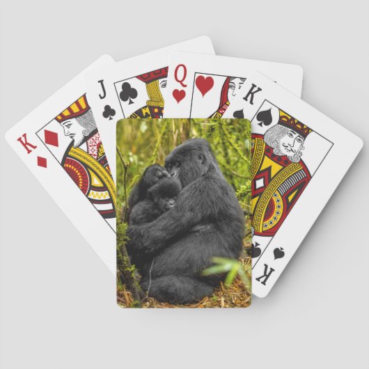 Kutest Baby Animals | Gorilla en Baby Pokerkaarten (Achterkant)