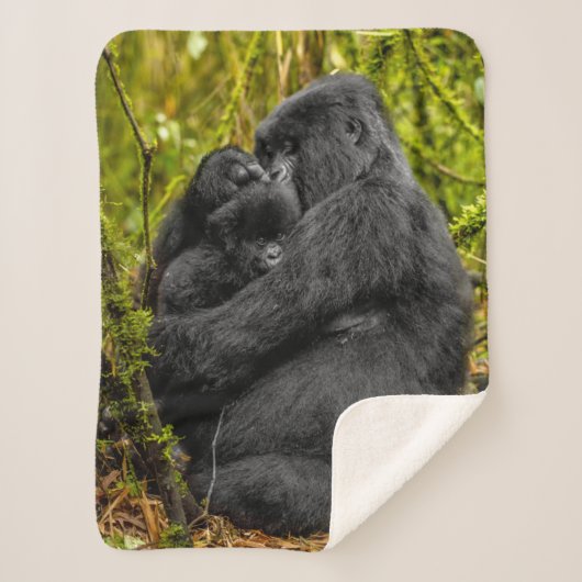 Kutest Baby Animals | Gorilla en Baby Sherpa Deken (Voorkant)