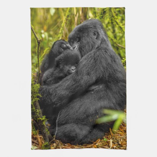 Kutest Baby Animals | Gorilla en Baby Theedoek (Verticaal)