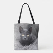 Kutest Baby Animals | Grijze katten Tote Bag (Achterkant)