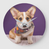 Kutest Baby Animals | Halloween Corgi Grote Klok (Voorkant)