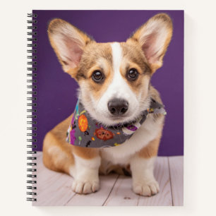 Kutest Baby Animals   Halloween Corgi Notitieboek