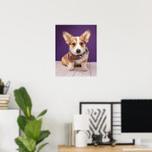 Kutest Baby Animals | Halloween Corgi Poster (Thuiskantoor)