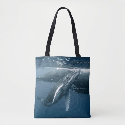 Kutest Baby Animals | Humpback Whale Calf Tote Bag (Voorkant)
