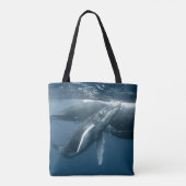 Kutest Baby Animals | Humpback Whale Calf Tote Bag (Achterkant)
