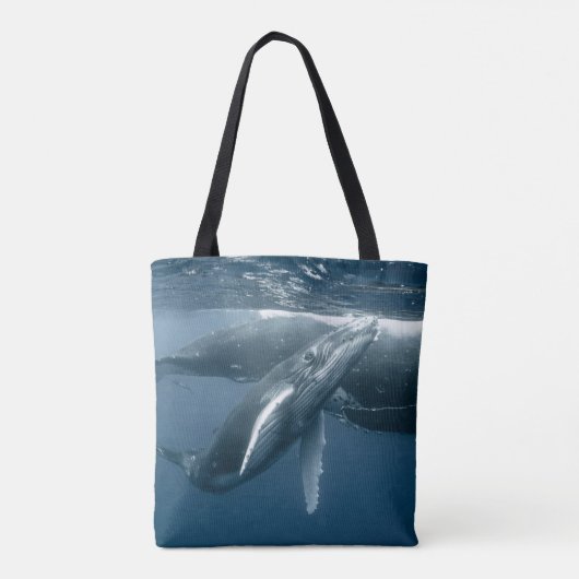 Kutest Baby Animals | Humpback Whale Calf Tote Bag (Achterkant)