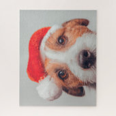 Kutest Baby Animals | Jack Russell Dog Santa Claus Legpuzzel (Verticaal)