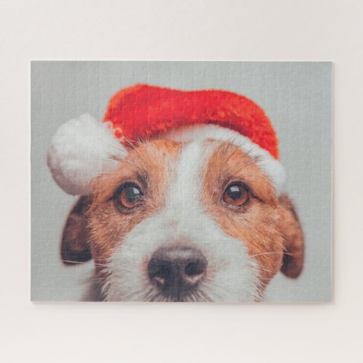 Kutest Baby Animals | Jack Russell Dog Santa Claus Legpuzzel (Horizontaal)
