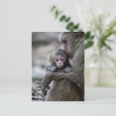Kutest Baby Animals | Japanse aap en Baby Briefkaart (Staand voorkant)