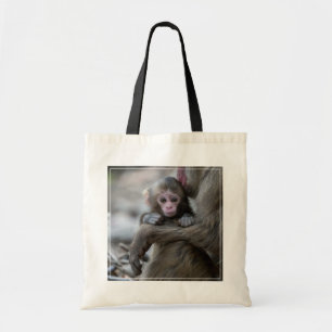 Kutest Baby Animals Japanse aap en Baby Tote Bag