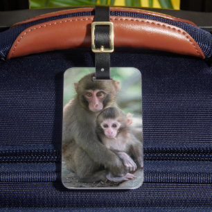Kutest Baby Animals Japanse apen Bagagelabel