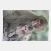 Kutest Baby Animals | Japanse apen Theedoek (Horizontaal)