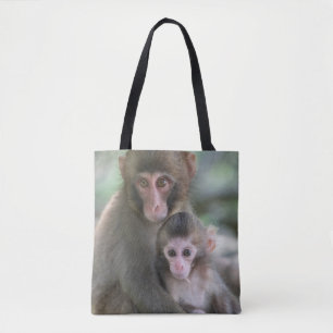 Kutest Baby Animals Japanse apen Tote Bag
