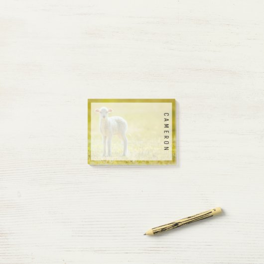 Kutest Baby Animals | Jonge schapen Post-it® Notes (Op bureau)