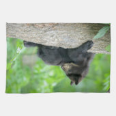 Kutest Baby Animals | Jonge zwarte Beer Cub Theedoek (Horizontaal)