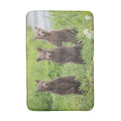 Kutest Baby Animals | Kamchatka Brown Beer Cubs Badmat (Voorkant Verticaal)