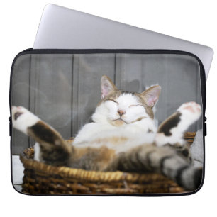Kutest Baby Animals   Kat in bed Laptop Sleeve