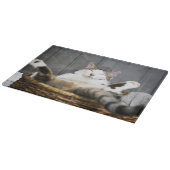 Kutest Baby Animals | Kat in bed Snijplank (Hoek)