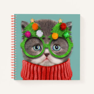Kutest Baby Animals Kat-kerstkeuken Notitieboek
