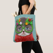 Kutest Baby Animals | Kat-kerstkeuken Tote Bag (Dichtbij)