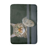 Kutest Baby Animals | Kat met grijze tabletten Badmat (Voorkant Verticaal)