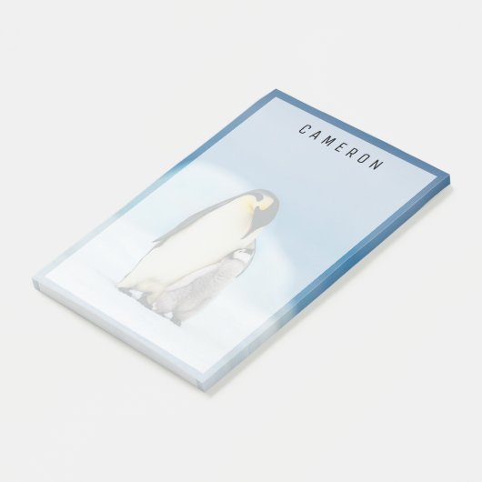 Kutest Baby Animals | keizer Penguin Chick Post-it® Notes (Schuin)