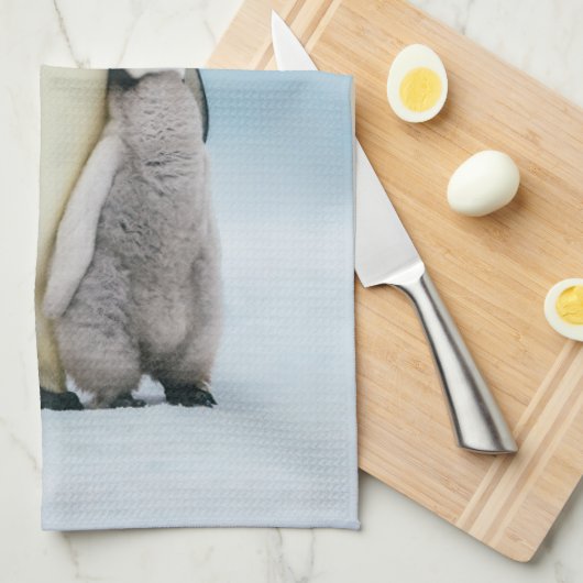 Kutest Baby Animals | keizer Penguin Chick Theedoek (Quarter Fold)