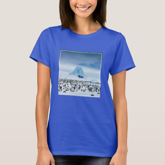 Kutest Baby Animals | keizer Penguin Colony T-shirt (Voorkant)