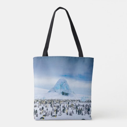 Kutest Baby Animals | keizer Penguin Colony Tote Bag (Achterkant)