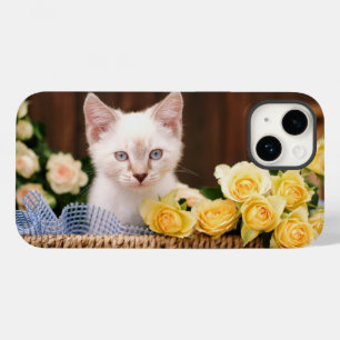 Kutest Baby Animals Keuken en gele rozen Case-Mate iPhone 14 Hoesje