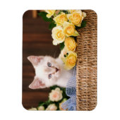 Kutest Baby Animals | Keuken en gele rozen Magneet (Verticaal)