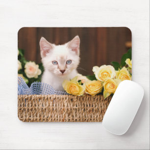 Kutest Baby Animals Keuken en gele rozen Muismat