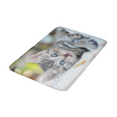 Kutest Baby Animals | Keuken met blauwe ogen Badmat (Gekanteld)