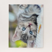 Kutest Baby Animals | Keuken met blauwe ogen Legpuzzel (Verticaal)