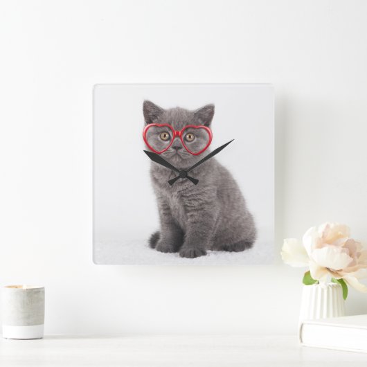 Kutest Baby Animals | Keukenhars Vierkante Klok (Huis)