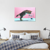 Kutest Baby Animals | Keukenkijker op de vis Bowl Canvas Afdruk (Insitu (Slaapkamer))