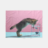 Kutest Baby Animals | Keukenkijker op de vis Bowl Fleece Deken (Voorkant (Horizontaal))