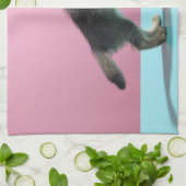 Kutest Baby Animals | Keukenkijker op de vis Bowl Theedoek (Gevouwen)