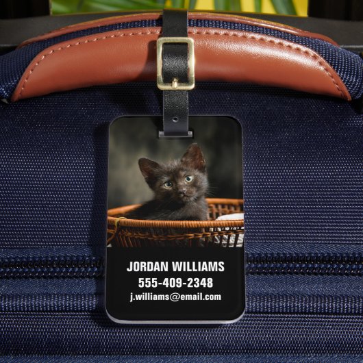 Kutest Baby Animals | Keuten in mandje Bagagelabel (Voorkant Insitu 2)