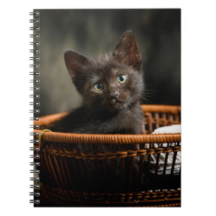 Kutest Baby Animals Keuten in mandje Notitieboek