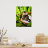 Kutest Baby Animals | Keuten in mandje Poster (Keuken)