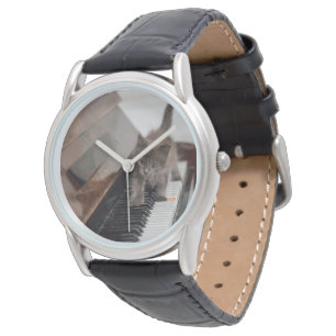 Kutest Baby Animals   Keuten op Piano Horloge