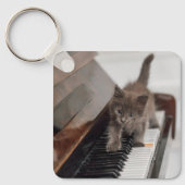 Kutest Baby Animals | Keuten op Piano Sleutelhanger (Voorkant)