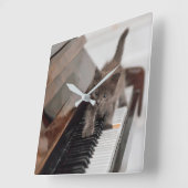 Kutest Baby Animals | Keuten op Piano Vierkante Klok (Hoek)