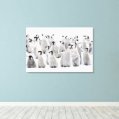 Kutest Baby Animals | Kippen van keizer Penguin Canvas Afdruk (Insitu (Houten vloer))
