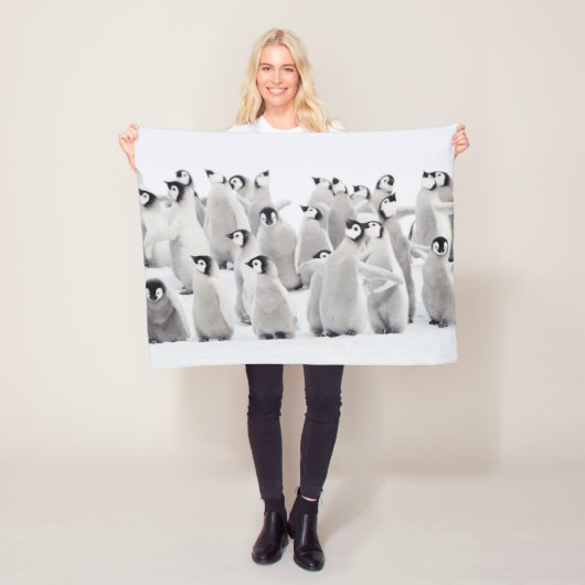 Kutest Baby Animals | Kippen van keizer Penguin Fleece Deken (In situ)