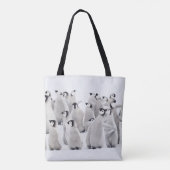 Kutest Baby Animals | Kippen van keizer Penguin Tote Bag (Achterkant)