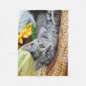 Kutest Baby Animals | Kitten Lounging Fleece Deken (Voorkant)